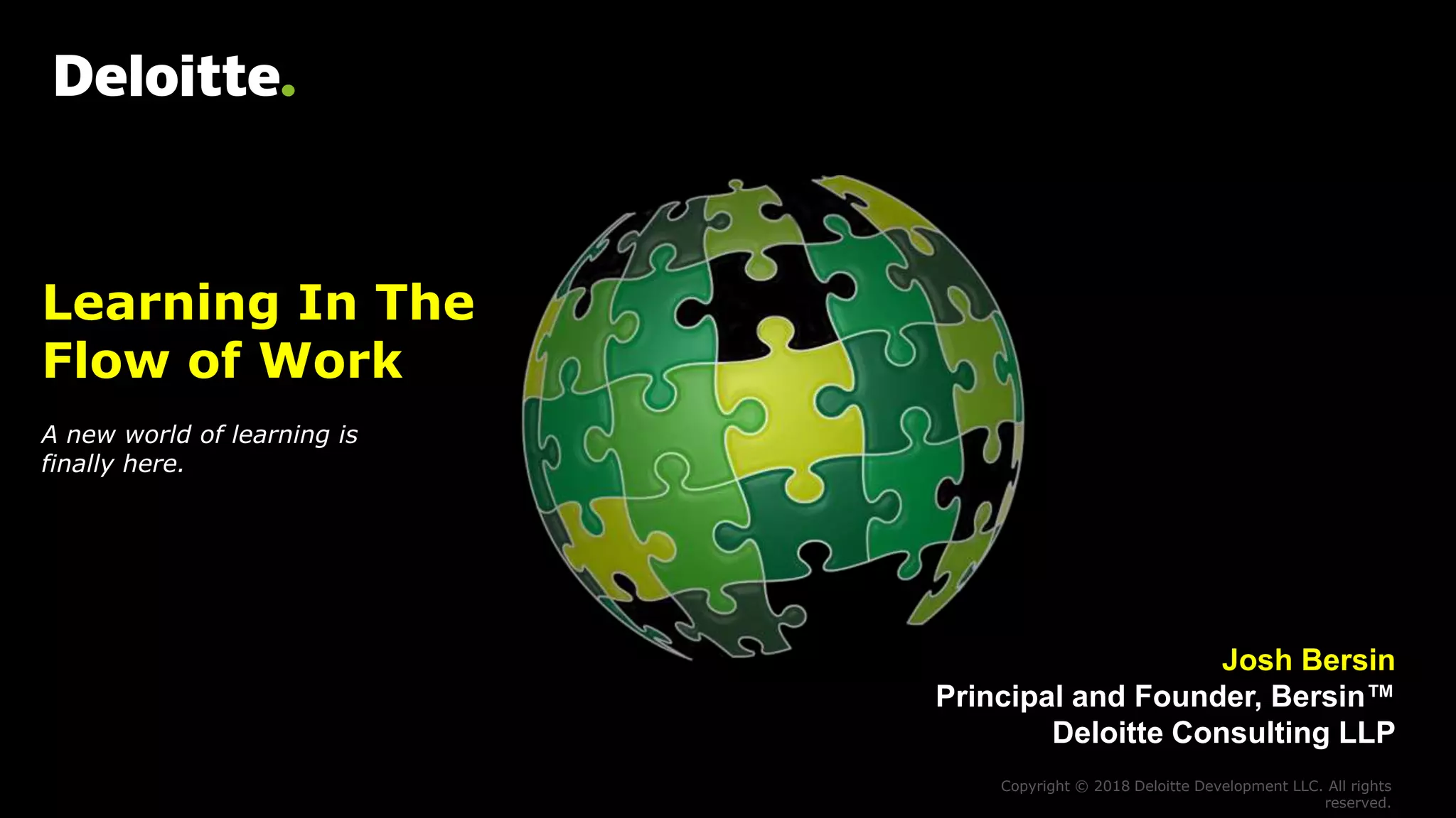 Learning in the Flow of Work | PPTX