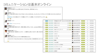 コミュニケーションは基本オンライン
 