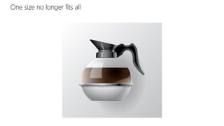 One size no longer fits all
 