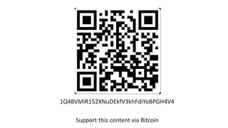 1Q48VMiR152XNuDEkfV3khFdiYoBPGH4V4
Support this content via Bitcoin
 