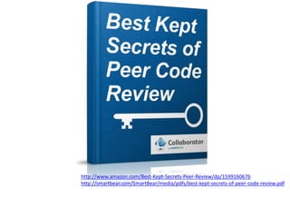 http://www.amazon.com/Best-Kept-Secrets-Peer-Review/dp/1599160676
http://smartbear.com/SmartBear/media/pdfs/best-kept-secrets-of-peer-code-review.pdf
 