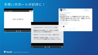 手厚いサポートが好評に！
Copyright ©2016 PayPal Inc. All rights reserved.
 