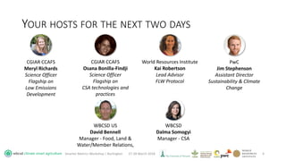 WBCSD CSA Workshop - Introductions and Scene-setting