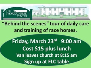 3/18/18 Announcements