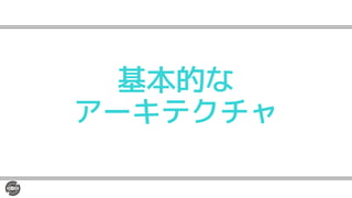 基本的な
アーキテクチャ
 