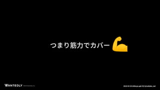 ページタイトルページサブタイトル
©2018 Wantedly, Inc.©2018 Wantedly, Inc. 2018-03-20 shibuya.apk #23 @cattaka_net
つまり筋力でカバー
 