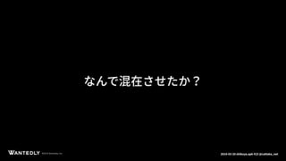 ページタイトルページサブタイトル
©2018 Wantedly, Inc.©2018 Wantedly, Inc. 2018-03-20 shibuya.apk #23 @cattaka_net
なんで混在させたか？
 