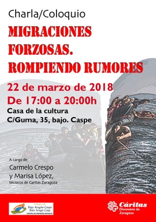 Charla-coloquio sobre las migraciones forzosas