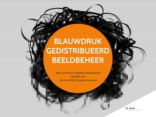 BLAUWDRUK
GEDISTRIBUEERD
BEELDBEHEER
Bert Lemmens & Nastasia Vanderperren
PACKED vzw
23 maart 2018 | Stuurgroep Interwaas
 