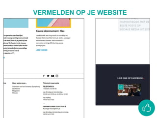 VERMELDEN OP JE WEBSITE
 