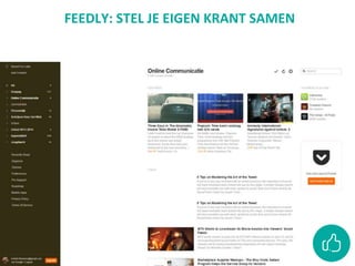 FEEDLY: STEL JE EIGEN KRANT SAMEN
 
