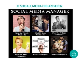 JE SOCIALE MEDIA ORGANISEREN
 