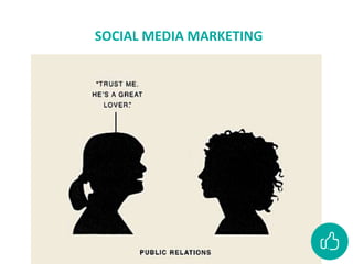 SOCIAL MEDIA MARKETING
• 1,55 miljard gebruikers
• 5,9 miljoen gebruikers in België
• 4,5 miljoen Belgen elke dag
• 3,5 miljoen Belgen elke dag
• 45+ snelst groeiende doelgroep
 