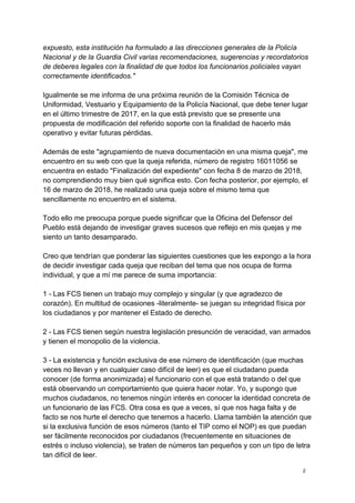 Carta Al Defensor Del Pueblo 2018 03 25