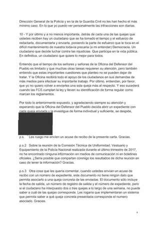 Carta Al Defensor Del Pueblo 2018 03 25
