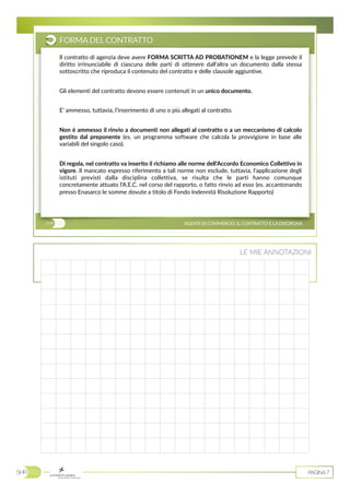 Lettera di dimissioni da agente di commercio