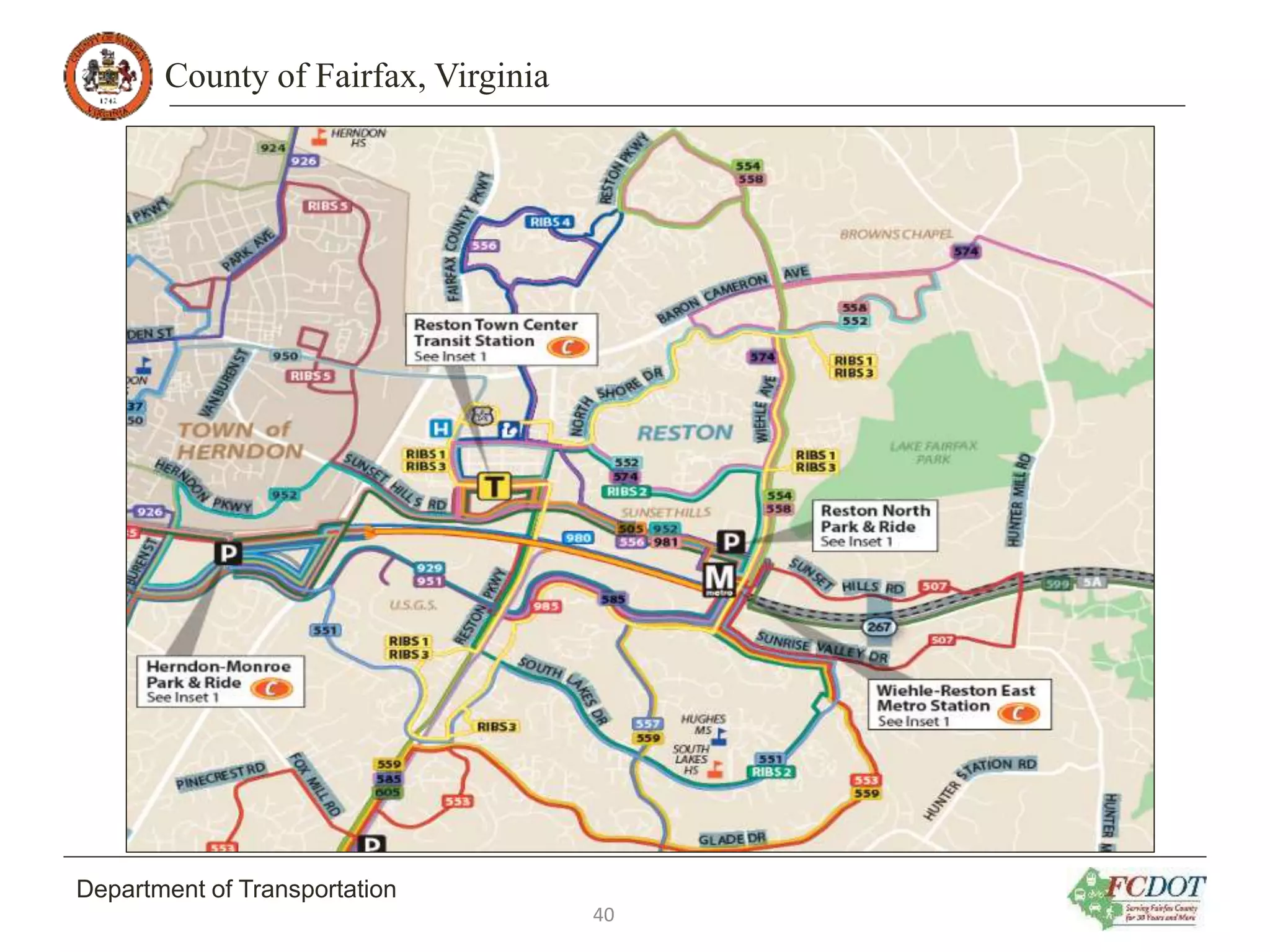 County of Fairfax, Virginia
Department of Transportation
40
 