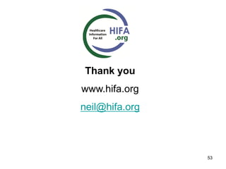 Thank you
www.hifa.org
neil@hifa.org
53
 
