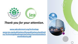 Low carbon Transition in the Cement Industry | PDF