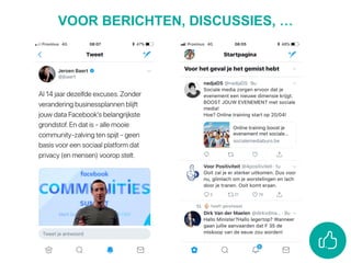 VOOR BERICHTEN, DISCUSSIES, …
 