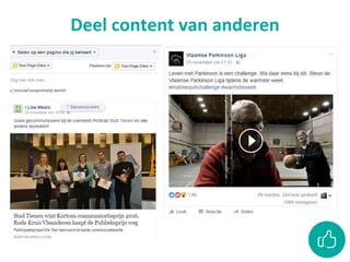 Deel content van anderen
 