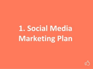1. Social Media
Marketing Plan
 