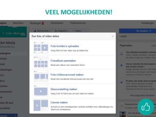 • 1,55 miljard gebruikers
• 5,9 miljoen gebruikers in België
• 4,5 miljoen Belgen elke dag
• 3,5 miljoen Belgen elke dag
• 45+ snelst groeiende doelgroep
VEEL MOGELIJKHEDEN!
 