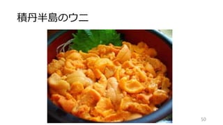 積丹半島のウニ
50
 