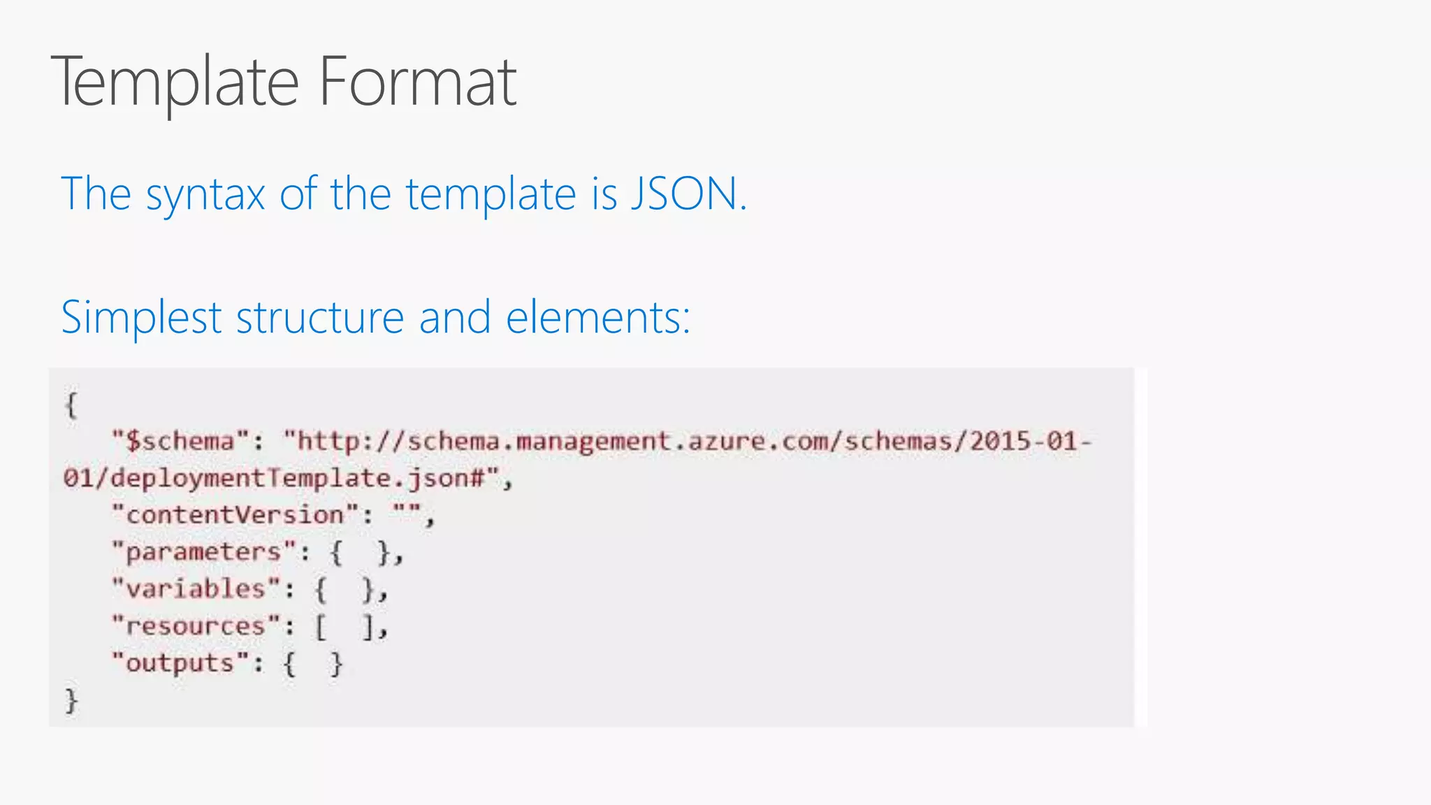 Simplest structure and elements:
 