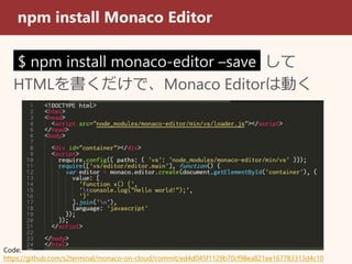 Monaco Editor on Cloud | PPTX