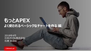 もっとAPEX
2018年4月
日本オラクル株式会社
石渡 美由紀
よく使われるベーシックなチャートを作る 編
 
