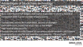 Possible privacy issues in Blockchain
Distinction should probavbly be made between
Private BC (permission based) Public BC...