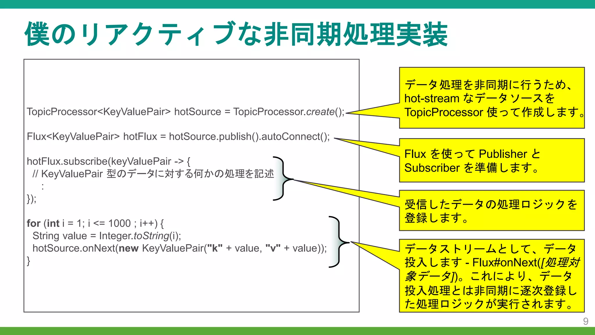 Reactive Streams に基づく非同期処理プログラミング 〜 Reactor を使ってみた | PPTX