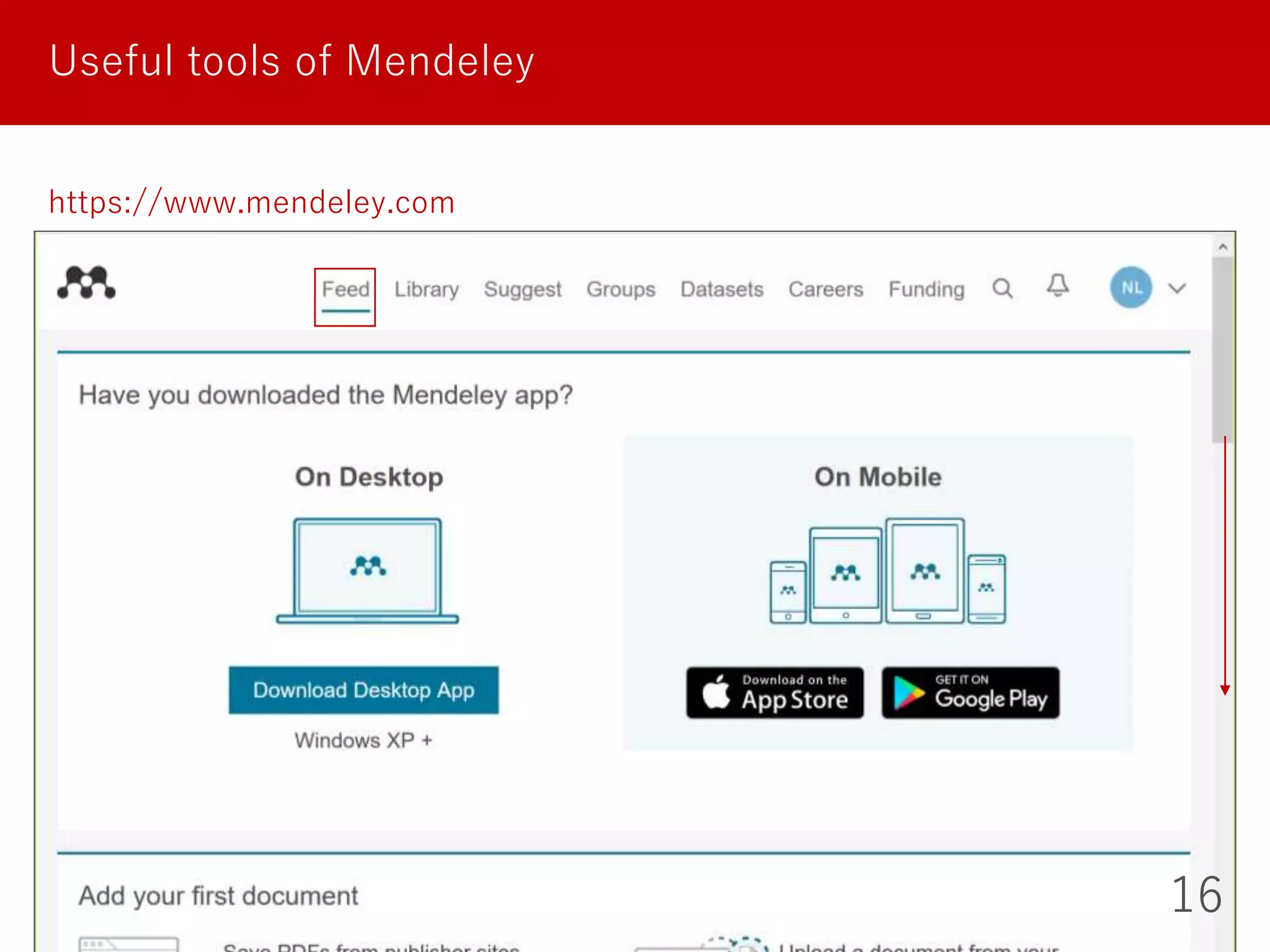 16
Useful tools of Mendeley
https://www.mendeley.com
 