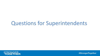 Questions for Superintendents
 