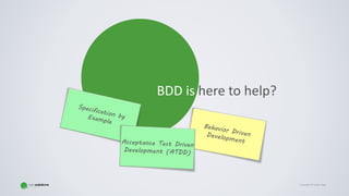 Copyright © Gaspar NagyCopyright © Gaspar Nagy
BDD is here to help?
 