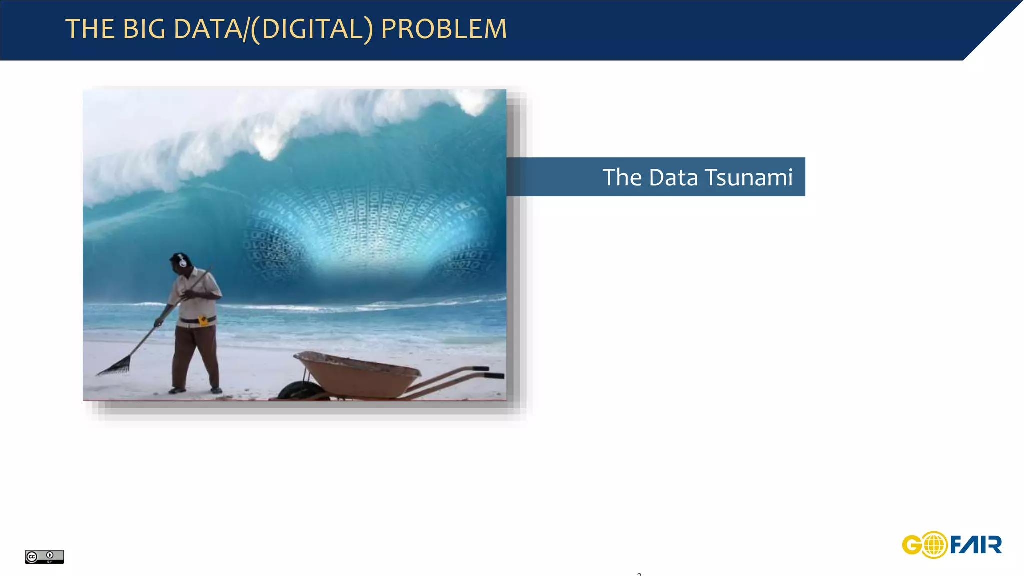 THE BIG DATA/(DIGITAL) PROBLEM
The Data Tsunami
 