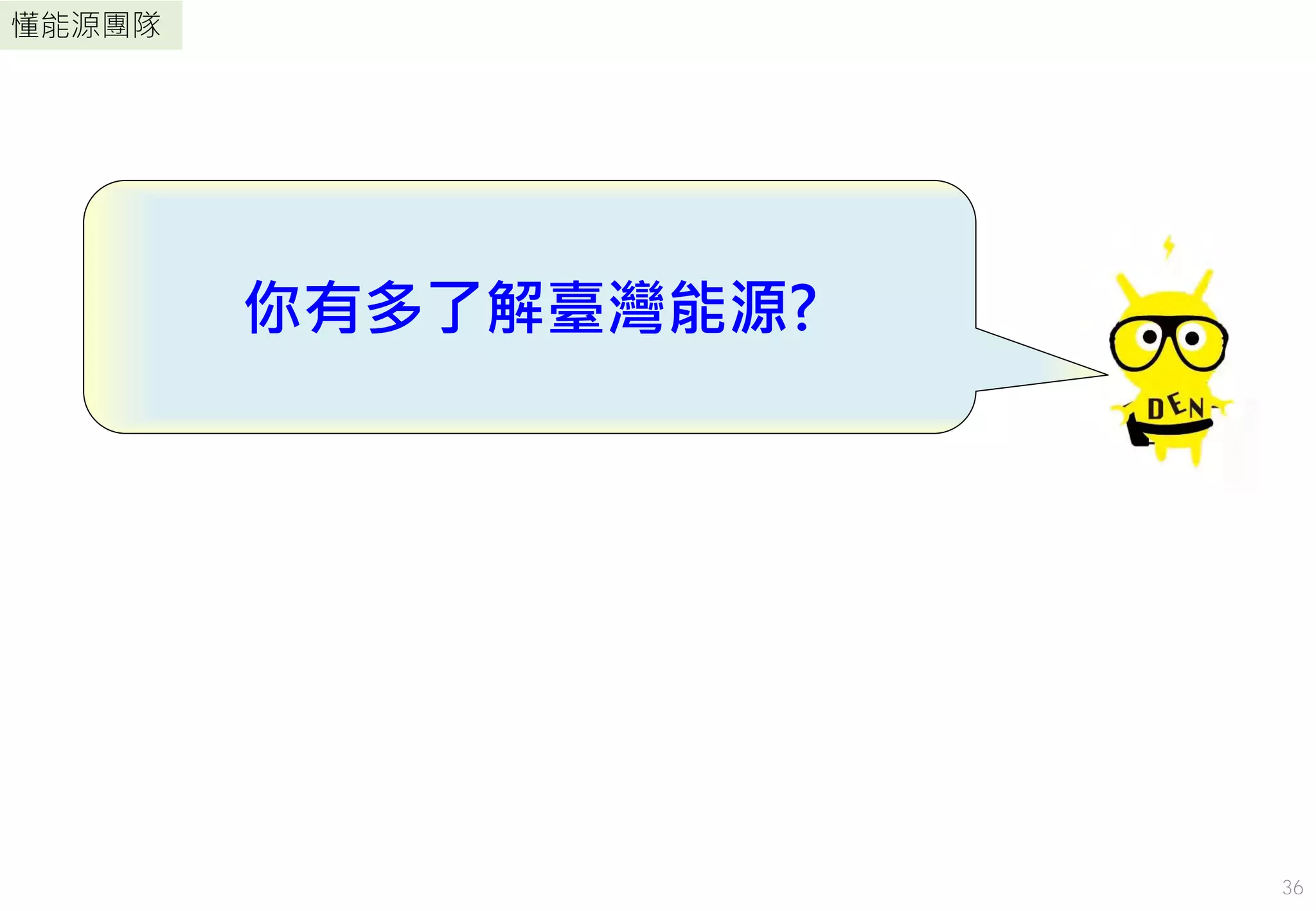 36
懂能源團隊
你有多了解臺灣能源?
36
 