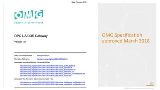 ©2018 Real-Time Innovations, Inc. Confidential.
OMG Specification
approved March 2018
 