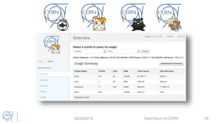 06/06/2018 OpenStack at CERN 24
 