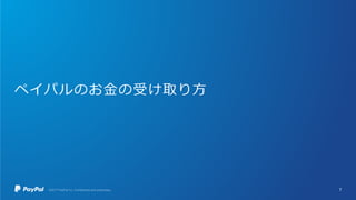 ペイパルのお金の受け取り方
7
 