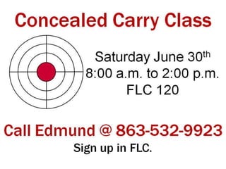 RHBC 6/10/18 Announcements