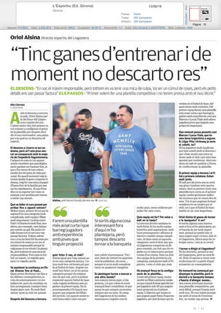 13/06/18L'Esportiu (Ed. Girona)
Gerona
Prensa: Diaria
Tirada: 250 Ejemplares
Difusión: 250 Ejemplares
Página: 16
Sección: FUTBOL Valor: 2.232,00 € Área (cm2): 805,0 Ocupación: 84,54 % Documento: 1/1 Autor: Edu Ciurana LLAGOSTERA Núm. Lectores: 1000
Cód:118657833
20 / 21
 