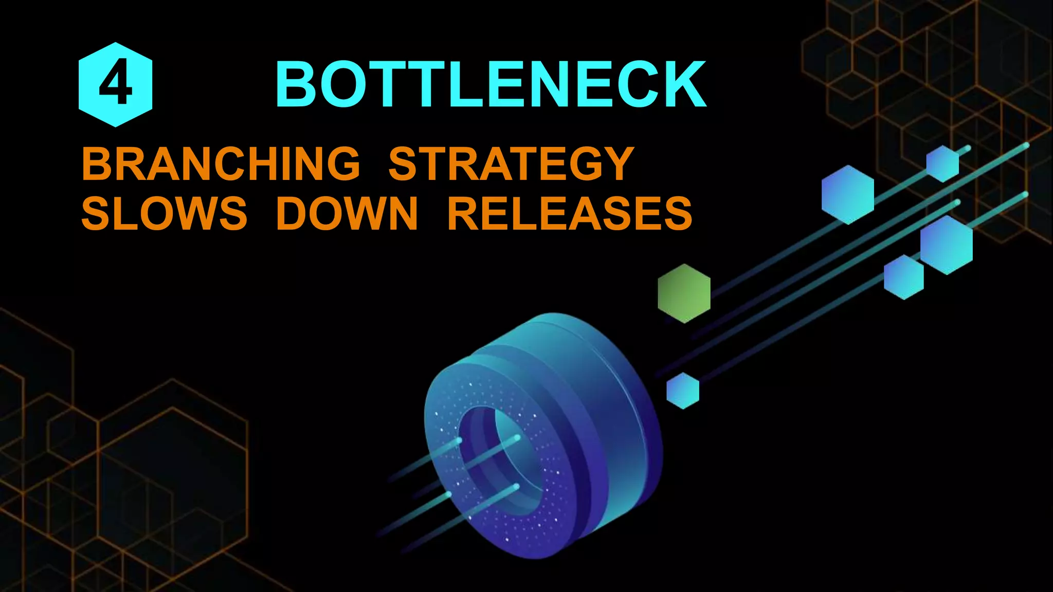 BOTTLENECK
BRANCHING STRATEGY
SLOWS DOWN RELEASES
4
 
