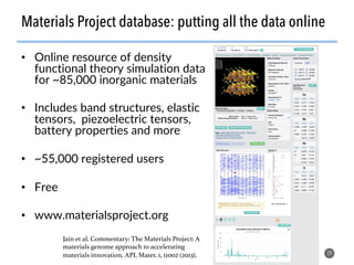 Introduction (Part I): High-throughput computation and machine learning ...