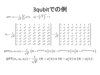 3qubitでの例
 