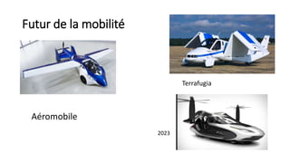 Futur de la mobilité
Terrafugia
2023
Aéromobile
 