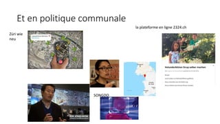 Et en politique communale
Züri wie
neu
la plateforme en ligne 2324.ch
SONGDO
 