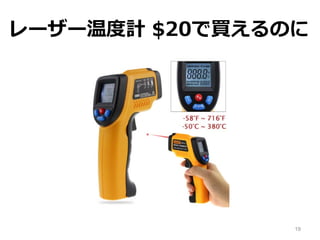 19
レーザー温度計 $20で買えるのに
 
