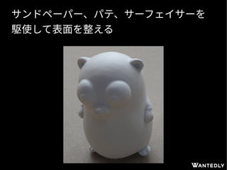 サンドペーパー、パテ、サーフェイサーを
駆使して表面を整える
 